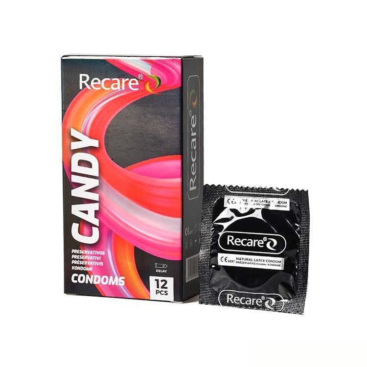 Презервативи Holographic Recare Delay Candy Condoms пролонгувальний ефект цукерковий аромат 12 шт. (BLS3336)