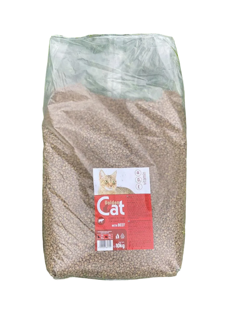 Корм сухой Golden Cat для кошек со вкусом говядины 10 кг