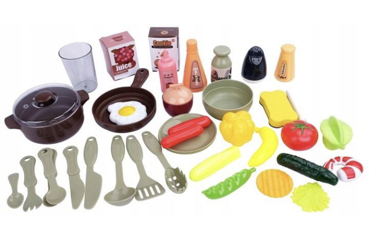 Дитяча кухня Fun Game 889-221 з водою/парою/світлом/звуком 42 предмети Сірий (2698804670) - фото 3 Дитяча кухня Fun Game 889-221 з водою/парою/світлом/звуком 42 предмети Сірий (2698804670) - фото 3