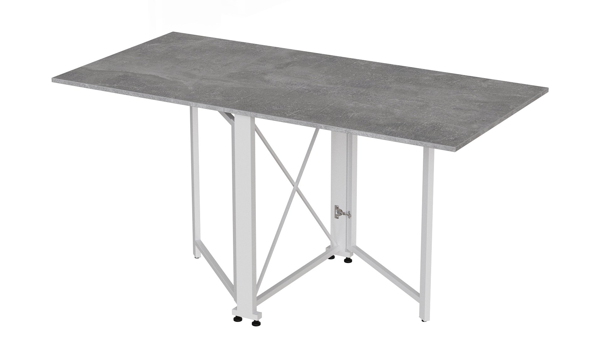 Стол-книжка трансформер Ferrum-decor Orion 2 металл/ДСП 16 мм 750x1520x730 мм Белый/Бетон (ORI214) - фото 1 Стол-книжка трансформер Ferrum-decor Orion 2 металл/ДСП 16 мм 750x1520x730 мм Белый/Бетон (ORI214) - фото 1