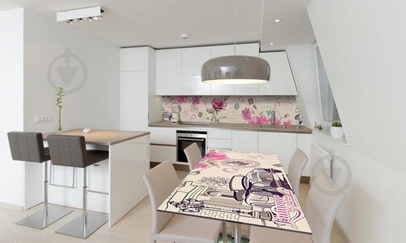 Наклейка виниловая на стол Zatarga «Роза Гламур» 650х1200 мм Z180762/1st