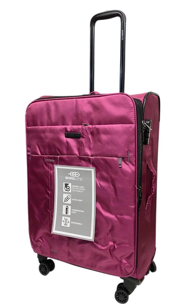 Чемодан средний Bordlite JB2068 полиэстер M Малиновый