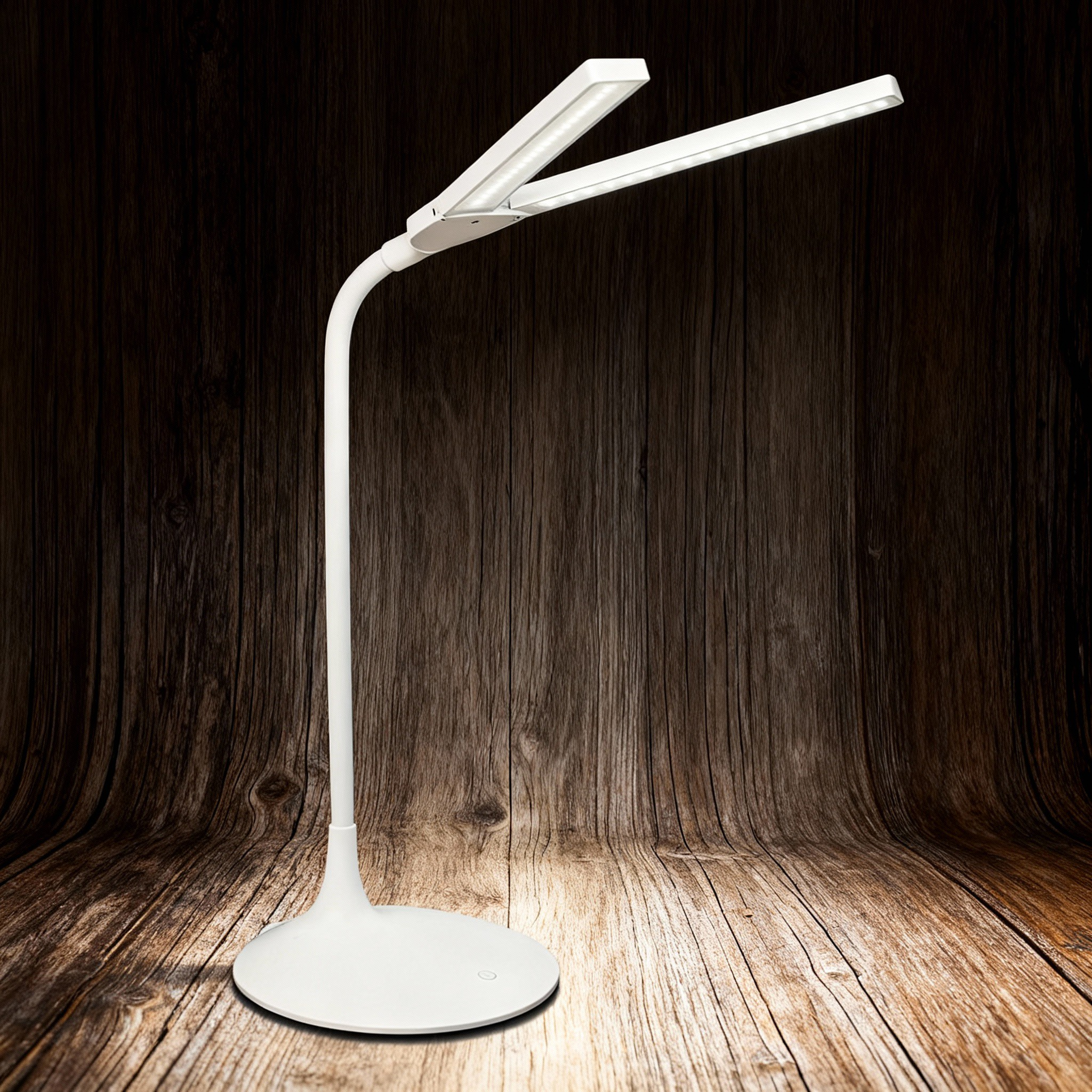 Лампа настольная двойная аккумуляторная LEDVANCE Panan Disc Double LED 5 Вт Li-Ion 2200 mAh Белый ( 4058075301733) - фото 2 Лампа настольная двойная аккумуляторная LEDVANCE Panan Disc Double LED 5 Вт Li-Ion 2200 mAh Белый ( 4058075301733) - фото 2