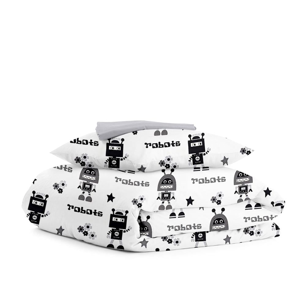 Комплект белья Cosas Robots постельного детского на резинке 110х140 см (4822052108406)