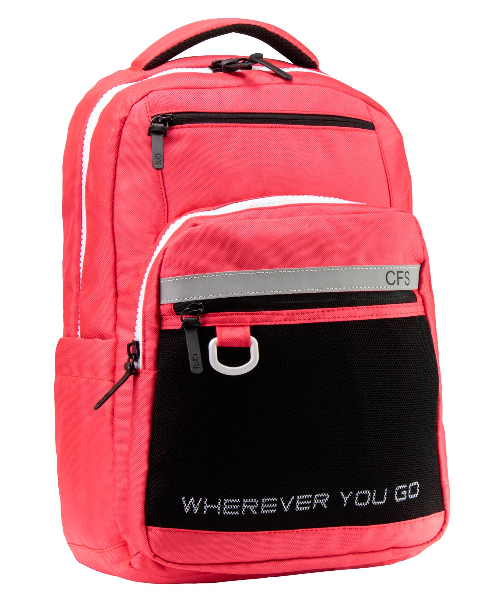 Рюкзак молодежный Cool For School 42x30x18 см 16-25 л Розовый (CF86738-01)