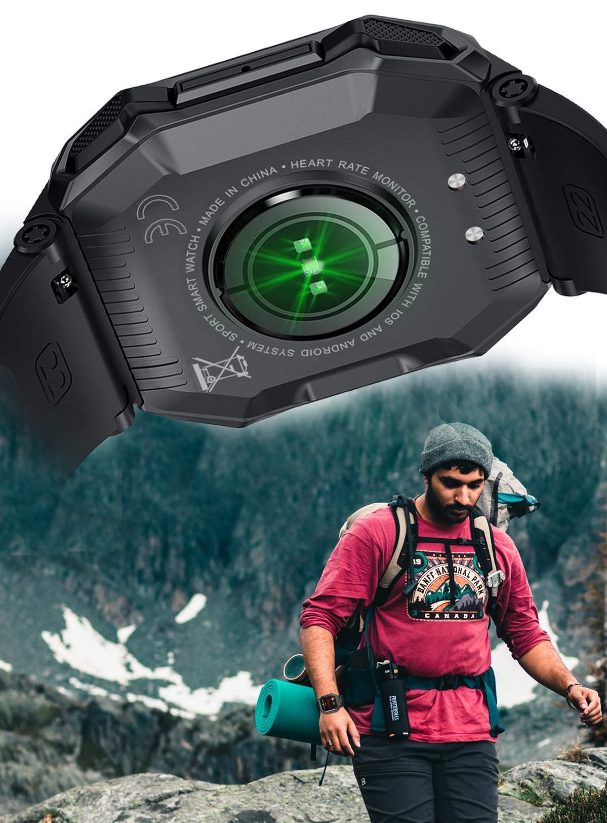 Смарт-годинник Lemfo K55 тонометр/пульсоксиметр/дзвінки Black - фото 7