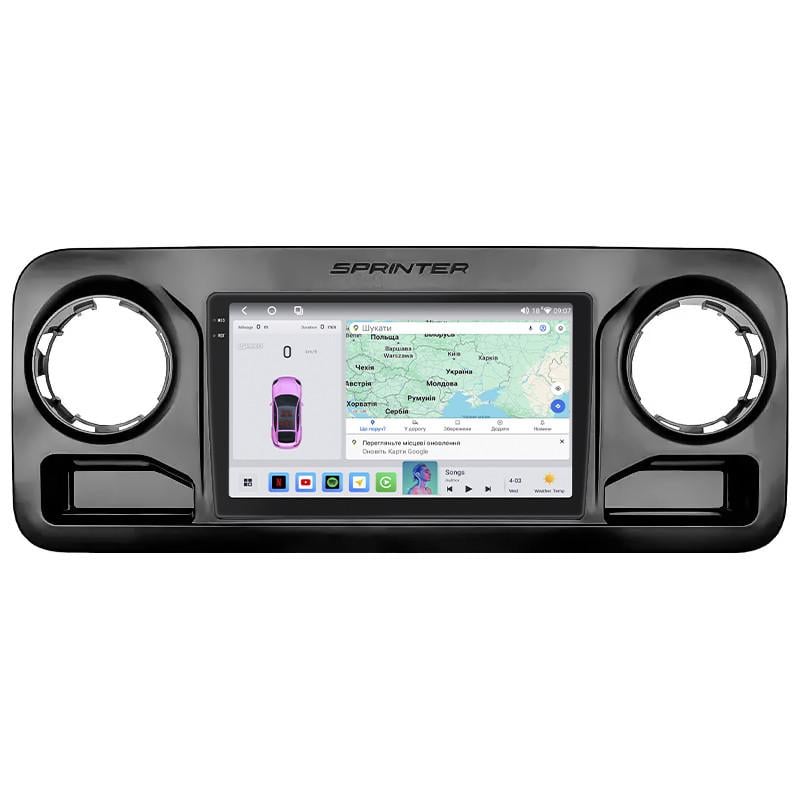 Автомагнитола штатная Lesko 4G/QLED/360°/CarPlay для Mercedes-Benz Sprinter III W907/910 2018-4/64Gb 10" (2315280018)