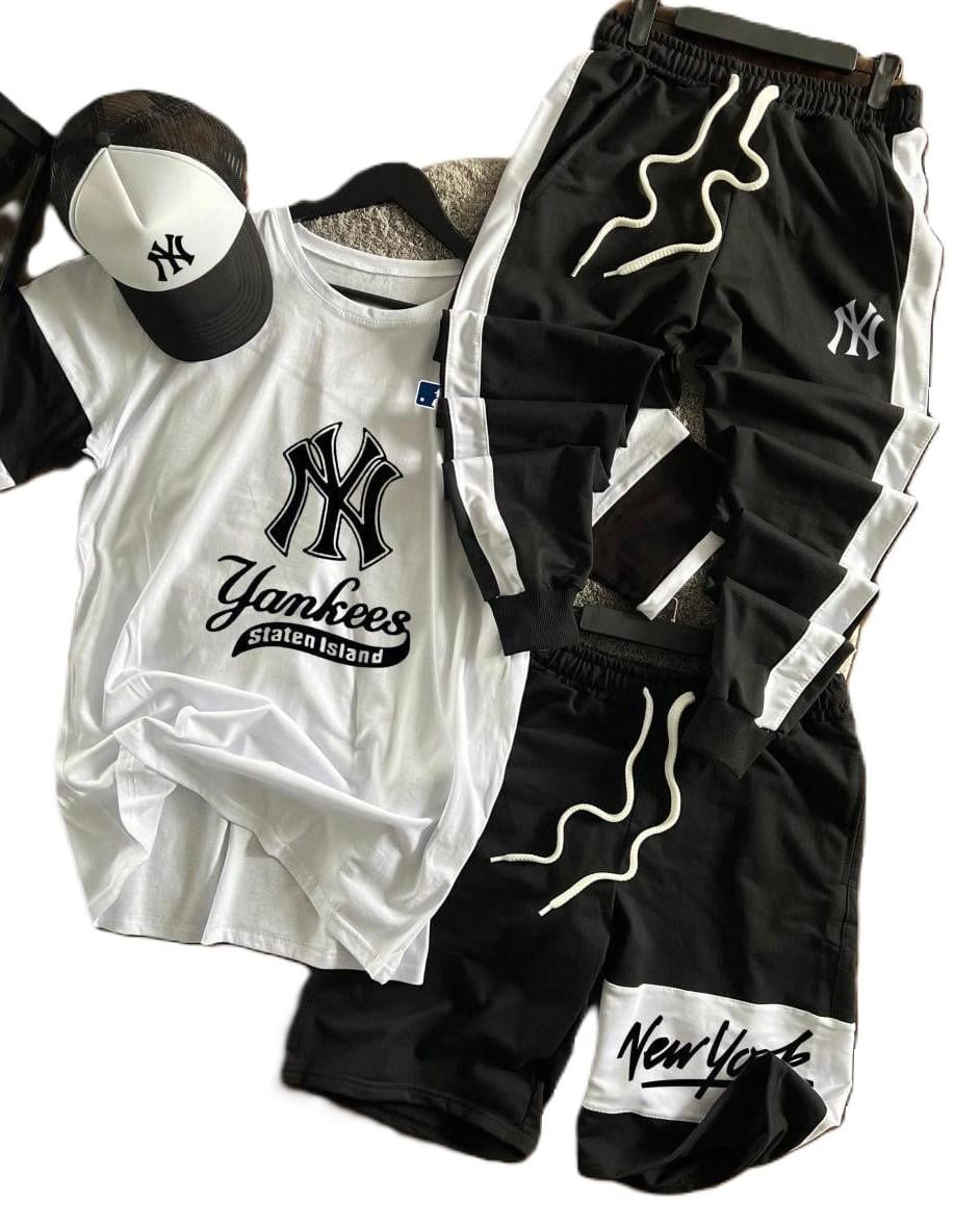 Спортивный костюм мужской New York 24785/1 летний XS Белый (24785/1/6)