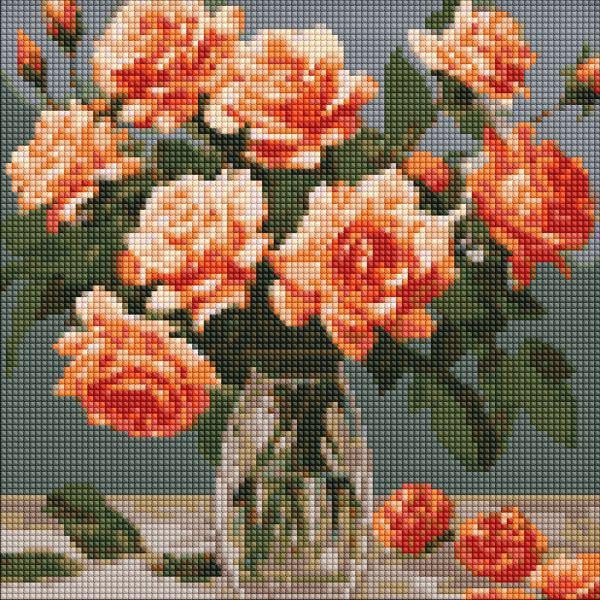 Алмазна мозаїка Ідейка Витончений букет 30x30 см (Id-AMO7887)