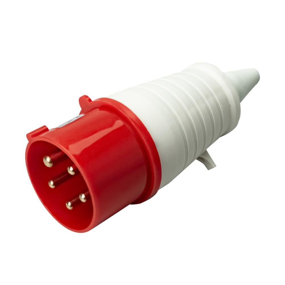 Вилка прямая с заземлением HOROZ ELECTRIC 3Р+N+Е переносная IP44 16A 220-415V (122-001-0003-010)