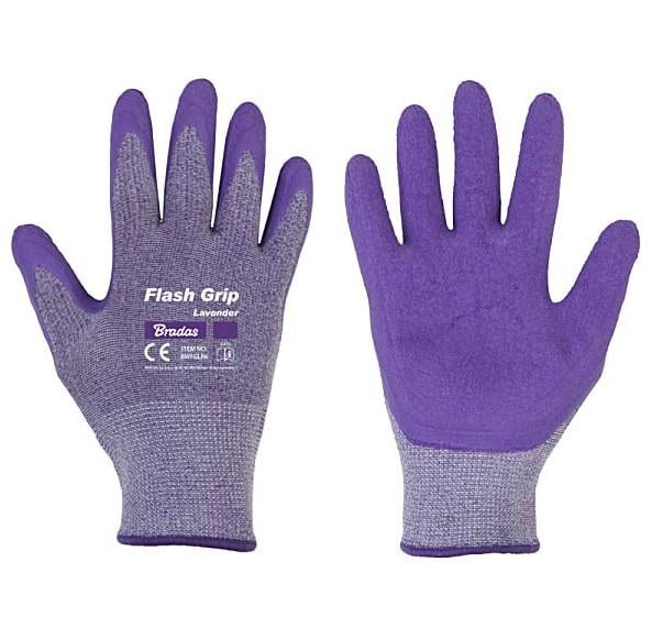 Перчатки защитные Bradas Flash Grip Lavender Full р. 7 (28792)