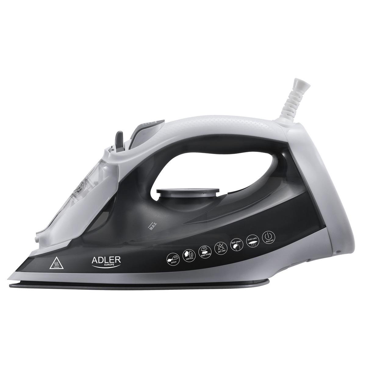 Праска з парою Adler AD 5051 з керамічною підошвою (6852)