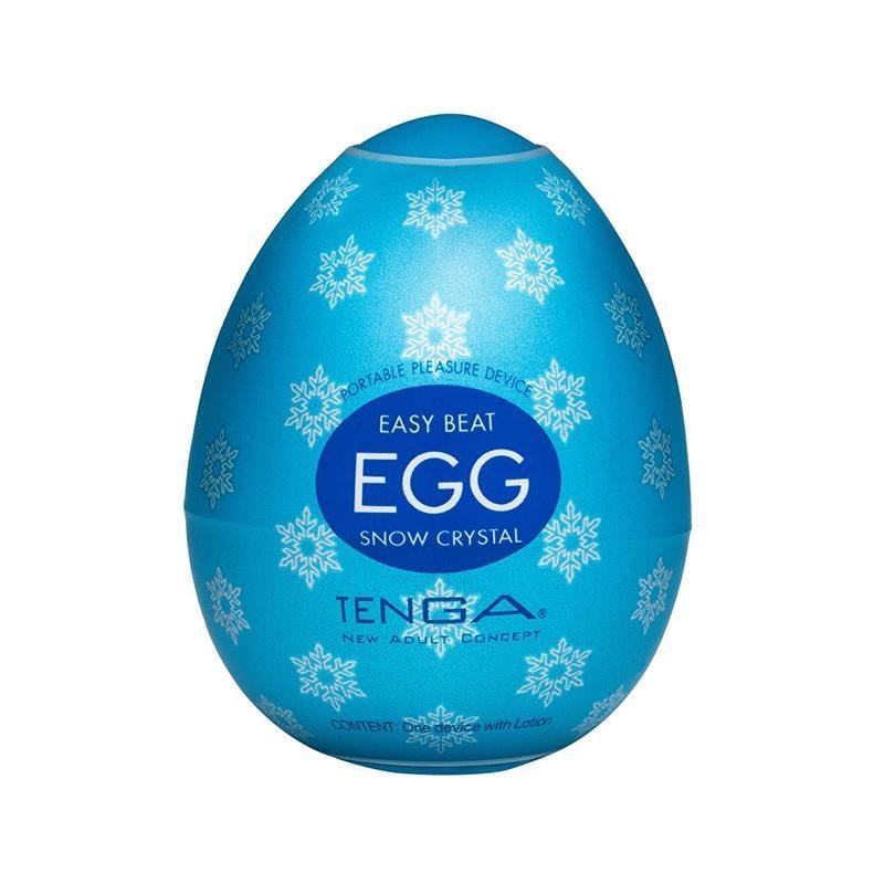 Мастурбатор-яйцо с охлаждающим лубрикантом Tenga Egg Easy Beat Snow Crystal Прозрачный (34061)