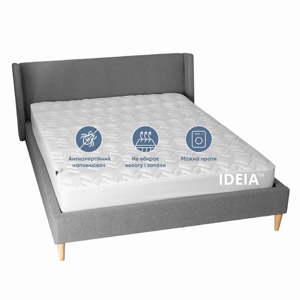 Наматрасник IDEIA NORDIC СOMFORT LUXE 250 г/м2 натяжной с бортом по периметру 180х200х35 см (22625) - фото 7 Наматрасник IDEIA NORDIC СOMFORT LUXE 250 г/м2 натяжной с бортом по периметру 180х200х35 см (22625) - фото 7
