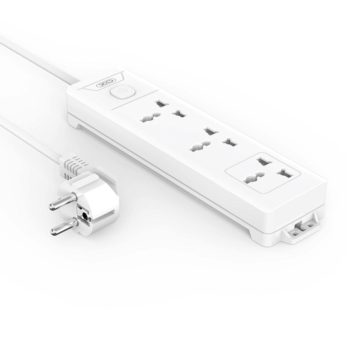 Фильтр сетевой Xo WL17 3AC 3 розетки с выключателем 2 м Белый Фильтр сетевой Xo WL17 3AC 3 розетки с выключателем 2 м Белый