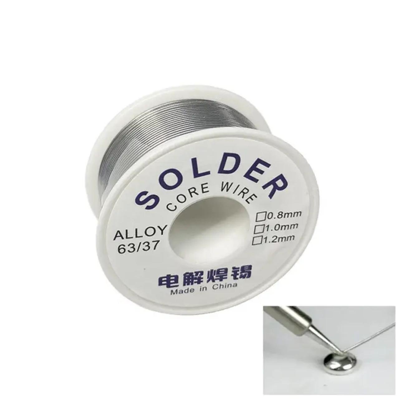 Припій з каніфоллю Solder Core Wire d 1 мм 50 г Білий (136942) - фото 5