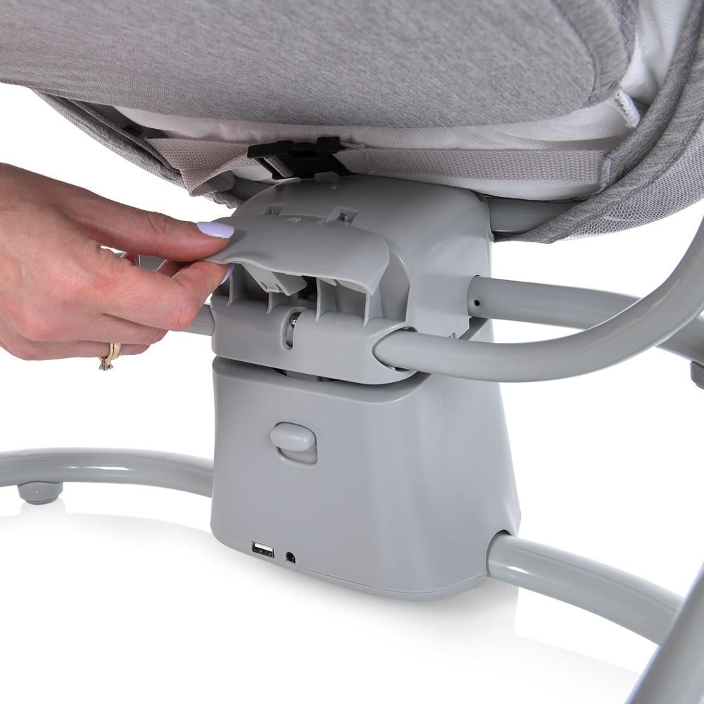 Заколисуючий центр-шезлонг 8113 Світло-сірий - фото 7 Заколисуючий центр-шезлонг 8113 Світло-сірий - фото 7