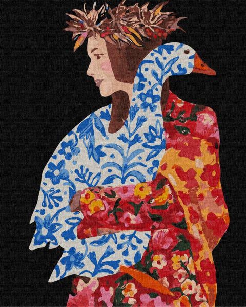 Картина по номерам Идейка Под синим крылом 40x50 см (KHO4928)