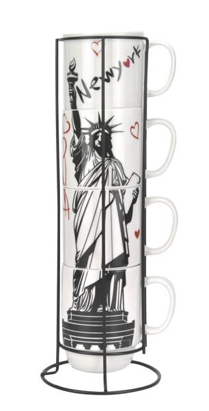 Чашка Limited Edition NEW YORK 4х420 мл (B1163-09359-1)