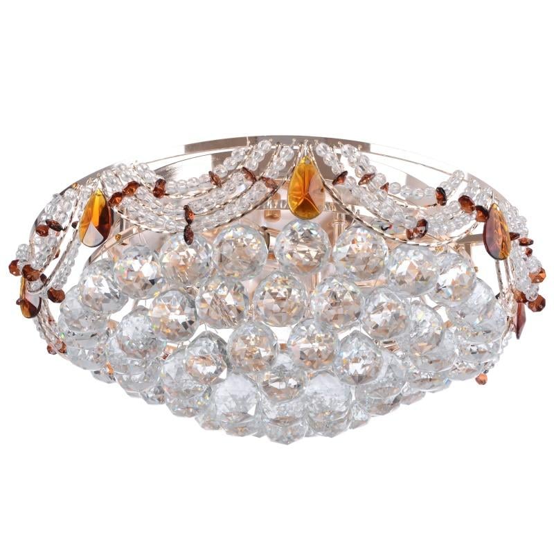 Люстра стельова Brille BCL-348S/3xE14/12 LED торт кришталева з підсвічуванням