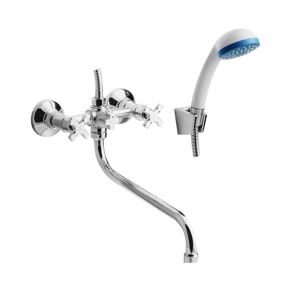 Смеситель для ванны с длинным изливом и душем WAL VEN2-A402