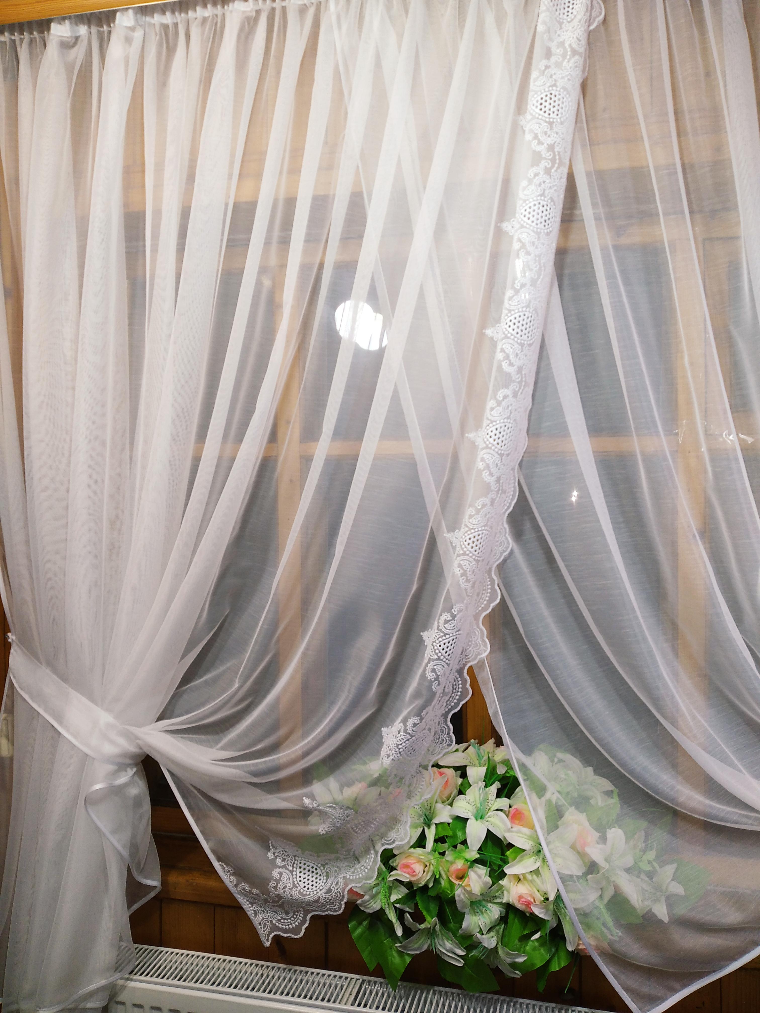 Занавеска короткая готовая Полина Бамбук Белый (1227975196) - фото 4