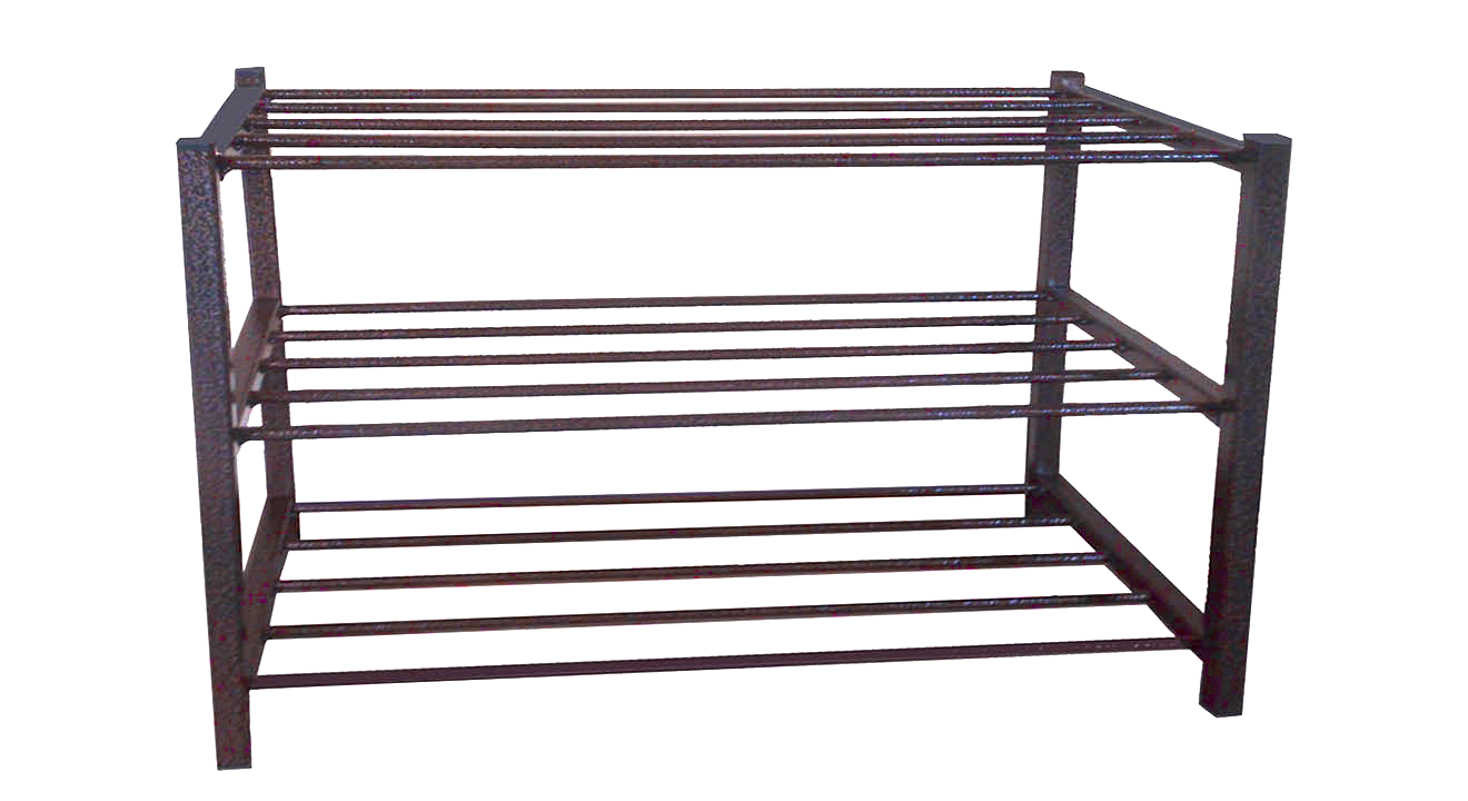 Полка для обуви металлическая Метакам J3 100x47x30 см Медная шагрень