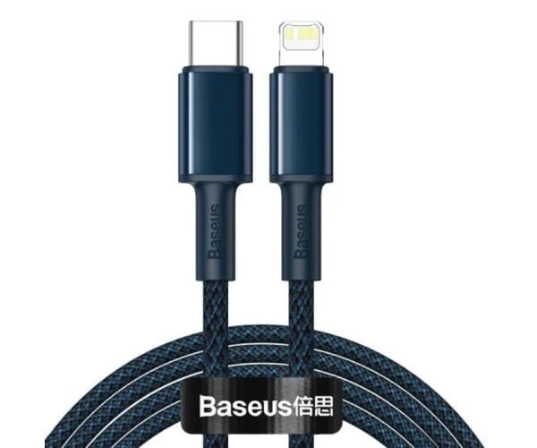 Кабель Data BASEUS High Density Braided Fast Charging Type-C to Lightning PD 20W 1 м Blue