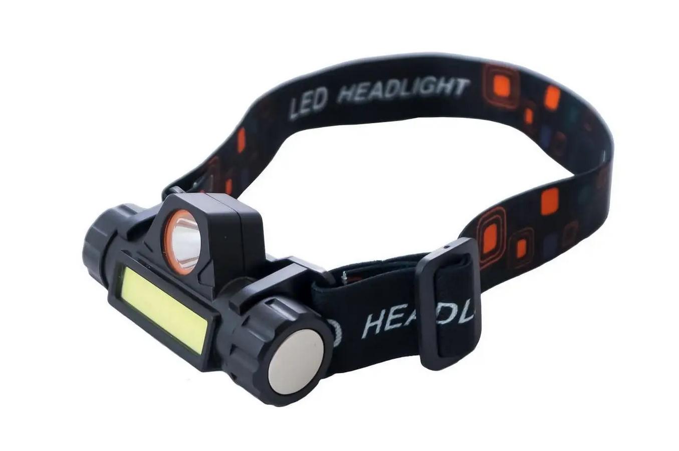 Фонарь налобный светодиодный с аккумулятором (27611497)