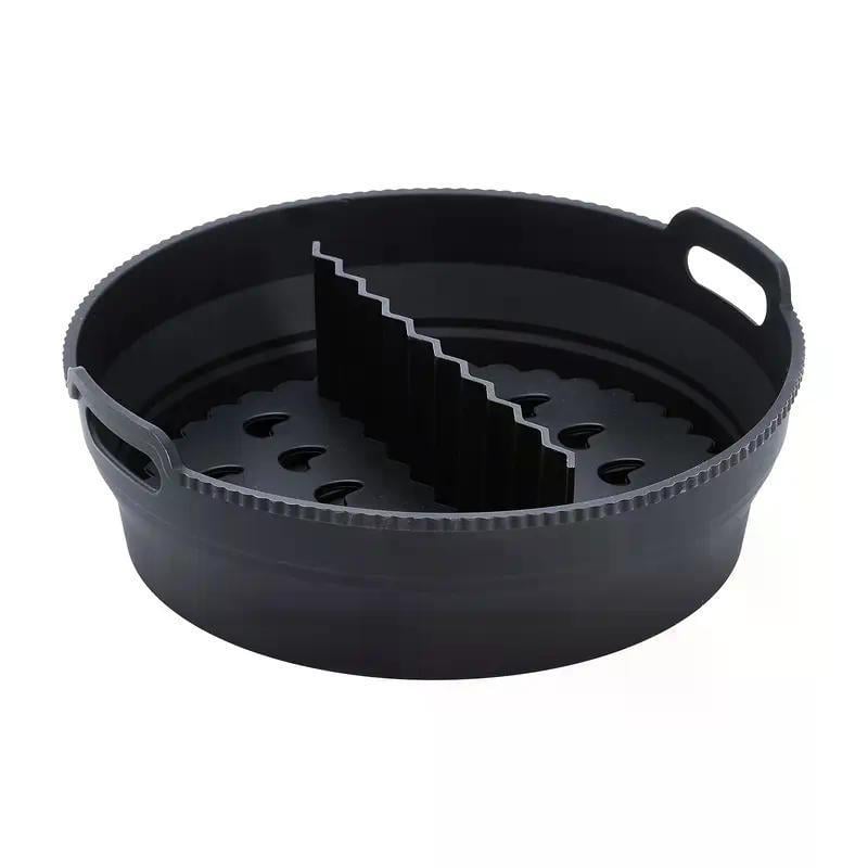 Форма складная для аэрофритюрницы со вставкой для разделения на секции силиконовая Черный (2726216972)