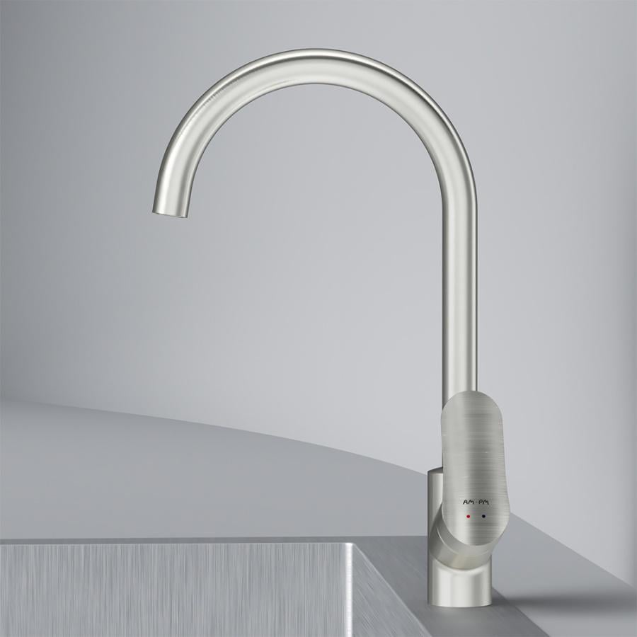 Смеситель для кухни AM.PM Like F80E07111 однорычажный Сатин (130302) - фото 7 Смеситель для кухни AM.PM Like F80E07111 однорычажный Сатин (130302) - фото 7