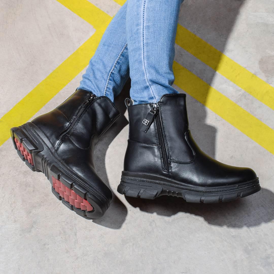 Ботинки женские зимние с двумя молниями 324551 р. 38 24 см