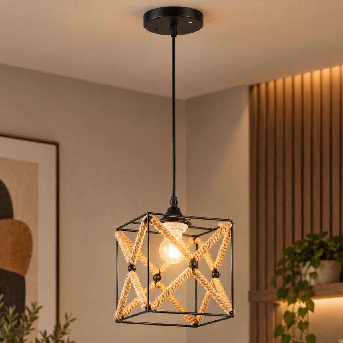 Светильник подвесной в стиле Лофт Light House SRS-20876/1H Черный