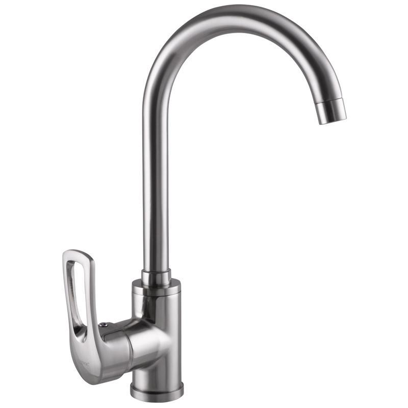 Смеситель для кухни Zerix SAR 181 Нержавеющая сталь (ZX0417)