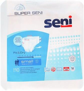 Подгузники для взрослых Super Seni Small 55-80 см 10 шт. 6 кап.
