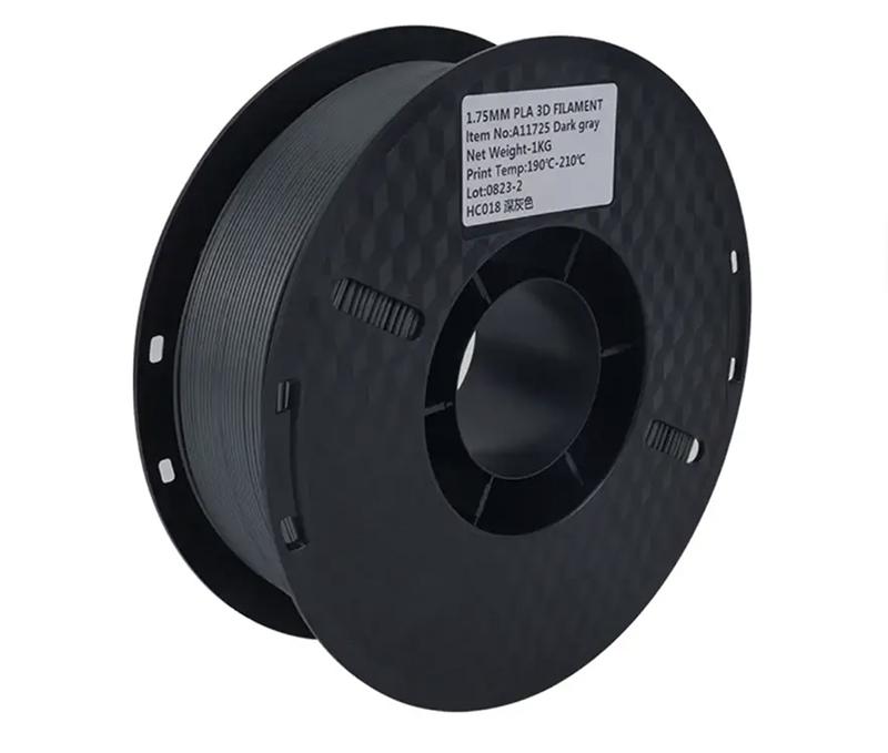 Пластик для 3D-принтера KINGROON PLA 1,75 мм 1 кг Dark Grey (NPLA018)