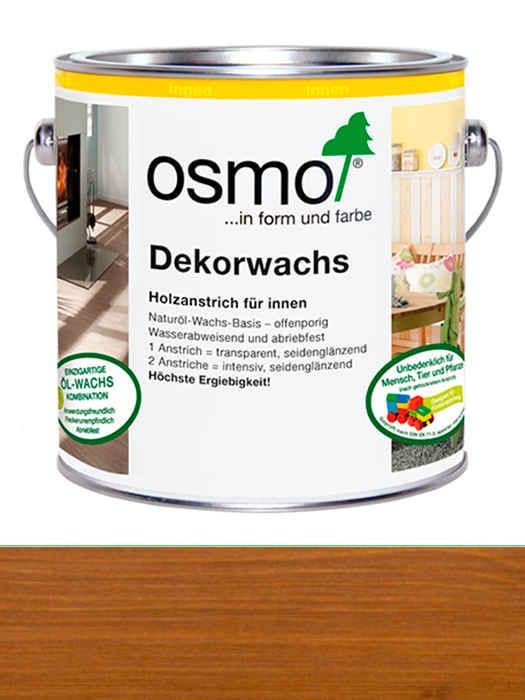 Масло Dekorwachs Transparent tone Osmo прозрачное цветное для древесины 2,5 л 3143 Коньяк