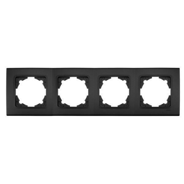Рамка на 4 места Viko Linnera Life универсальная Черная ночь (90460820)