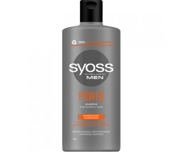 Шампунь Syoss Men Power с кофеином для нормальных волос 440 мл (9000101277395)