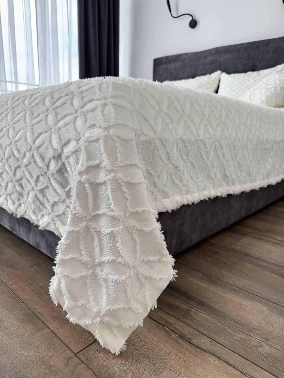 Покрывало Фрея 140x250 см Молочный (21621-2-140x250cm) - фото 5 Покрывало Фрея 140x250 см Молочный (21621-2-140x250cm) - фото 5