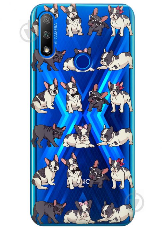 Прозрачный силиконовый чехол iSwag для Huawei Honor 9X с рисунком - Маленькие бульдоги (KS2733) Прозрачный силиконовый чехол iSwag для Huawei Honor 9X с рисунком - Маленькие бульдоги (KS2733)