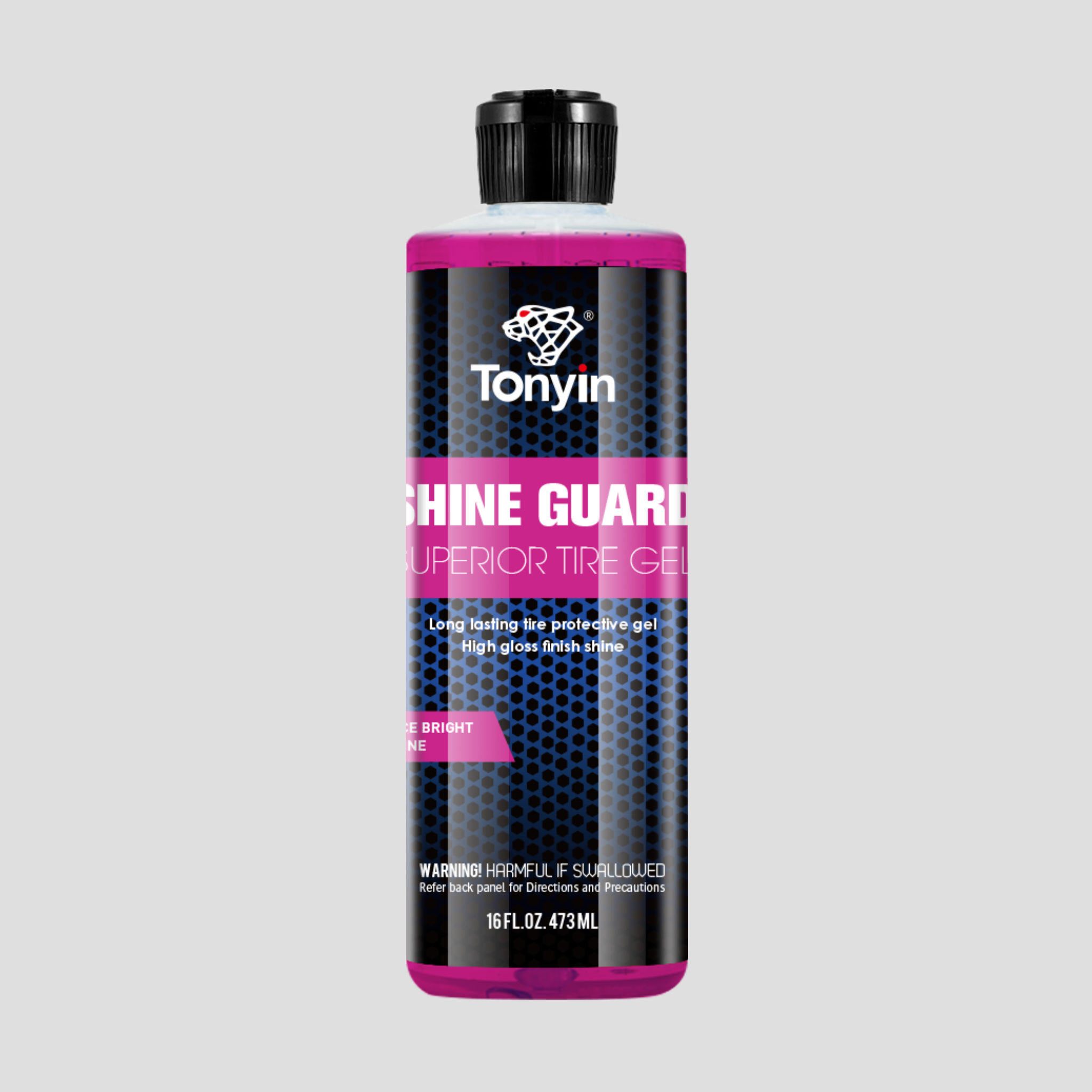 Гель для шин Tonyin High Gloss Tyre Gel Solvent Type з високим блиском на основі розчинника 473 мл