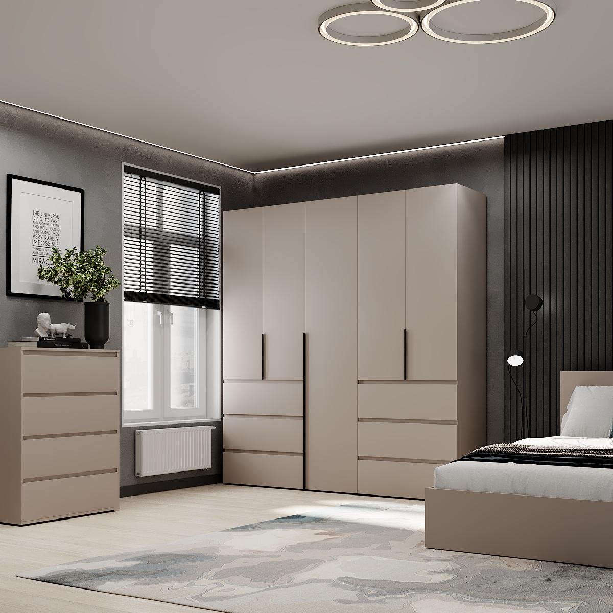 Шкаф распашной комбинированный ART IN HEAD №3 Light 2000x500x2200 мм Кашемир (GALTK0314000000) - фото 2 Шкаф распашной комбинированный ART IN HEAD №3 Light 2000x500x2200 мм Кашемир (GALTK0314000000) - фото 2