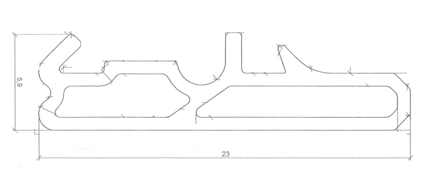 Уплотнитель дверной коробки Standart Prof ТЭП 6 м Серый - фото 2 Уплотнитель дверной коробки Standart Prof ТЭП 6 м Серый - фото 2
