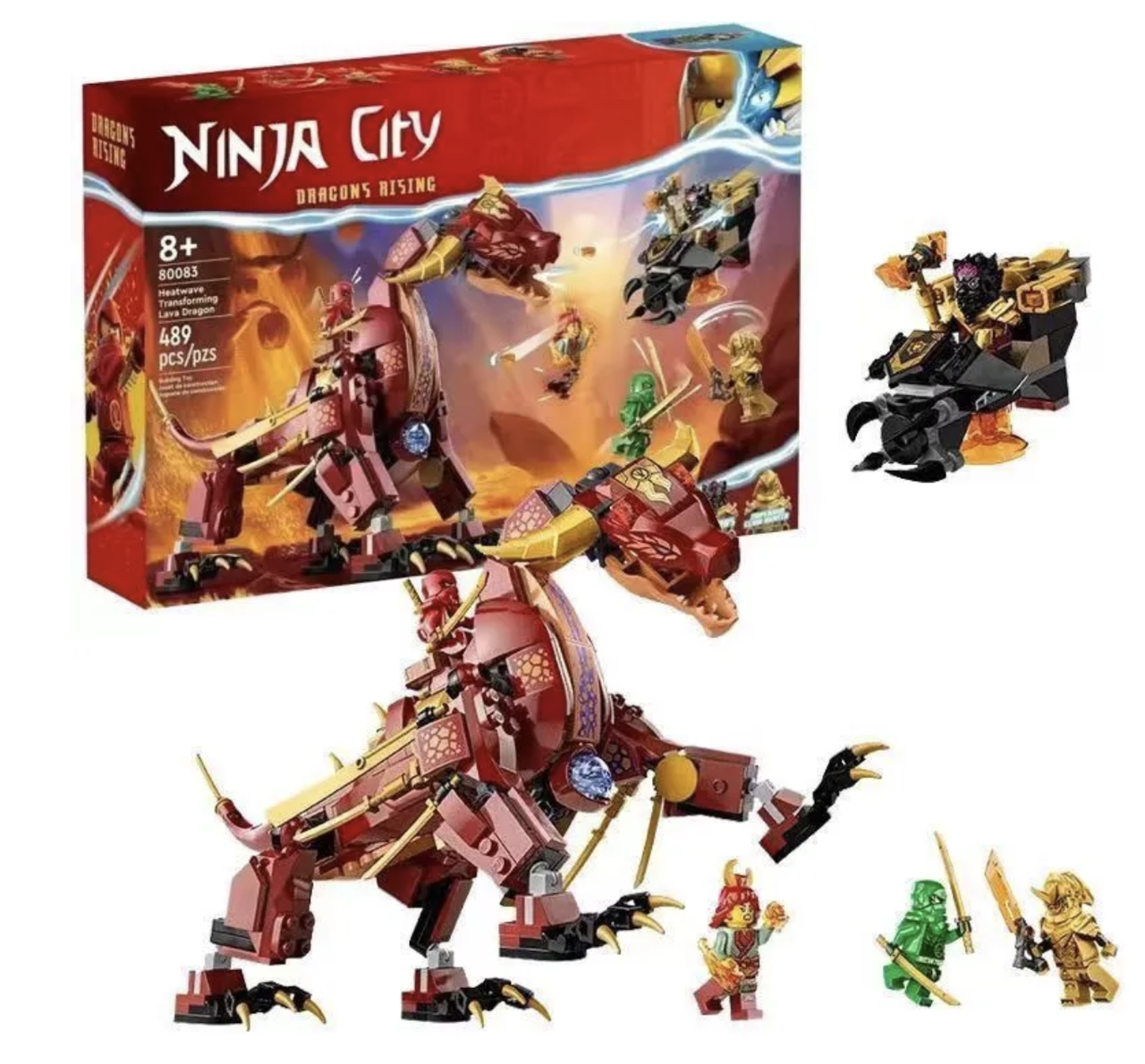 Конструктор Ninjago Вулканічний Дракон-трансформер Хітвейва 479 деталей (2651827416)