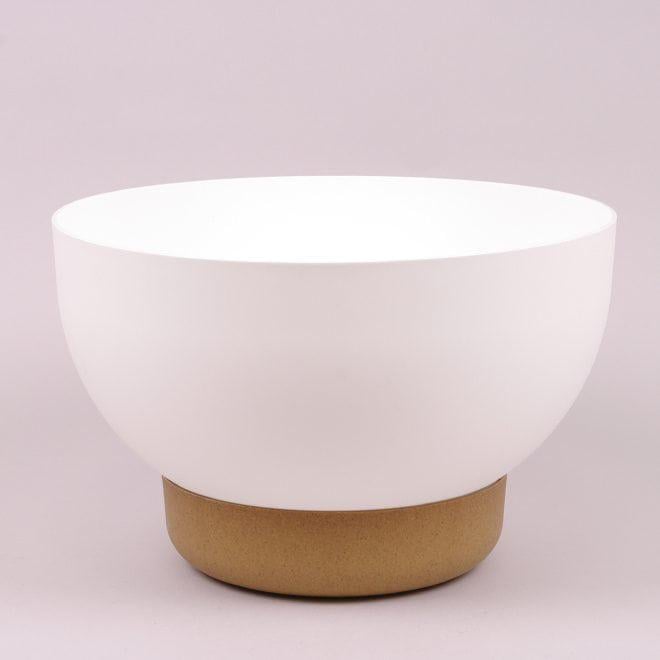 Горшок пластиковый Flora Misa Satina с подставкой ECO 29,5 см Белый (82842)