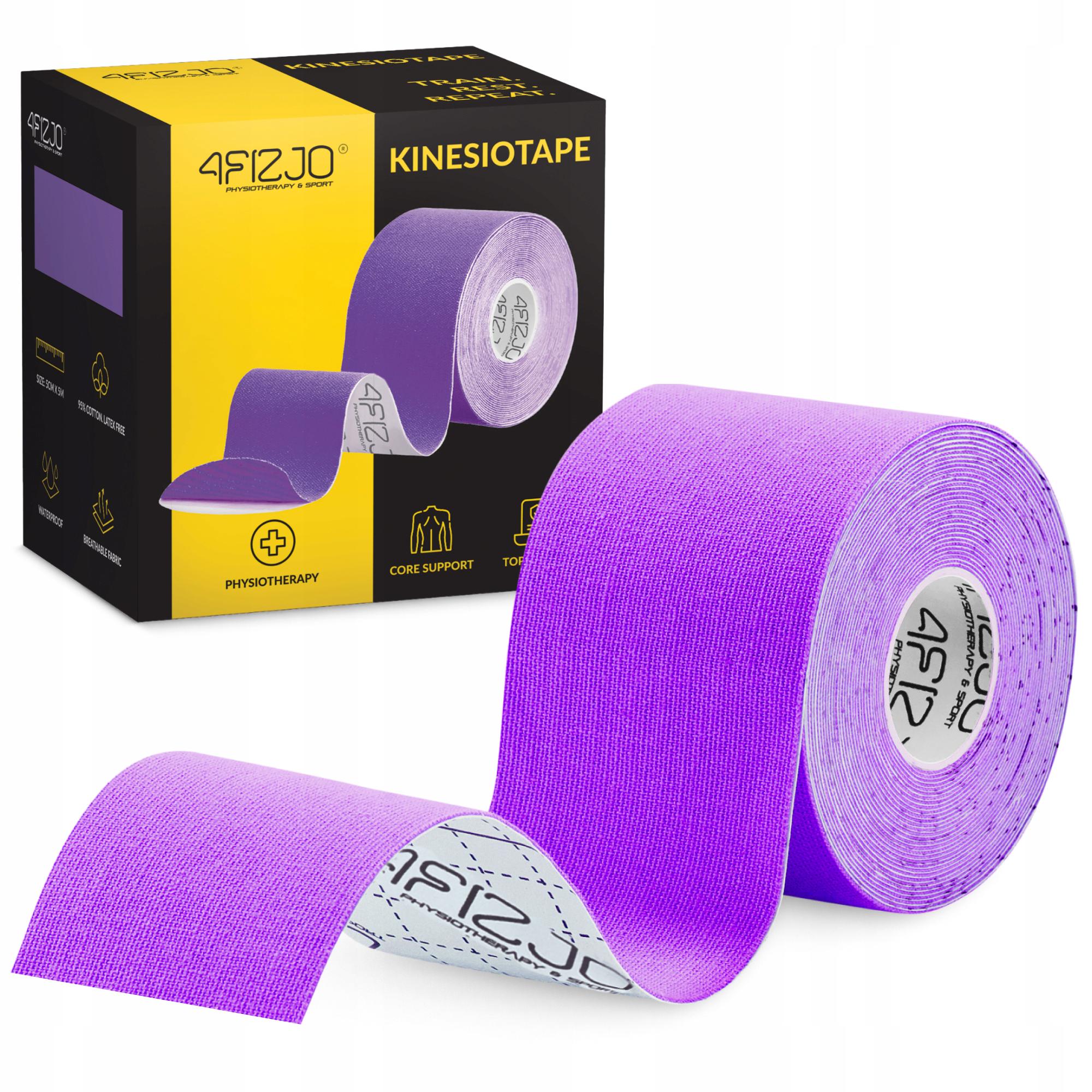 Лента кинезиологическая 4FIZJO 5 см x 5 м Violet (P-5907739318817)