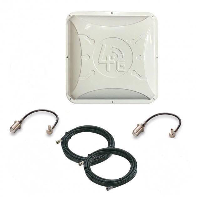 Антенный комплект Runbit Alta 2x16 dBi и 2 кабеля по 5 м с переходниками TS9