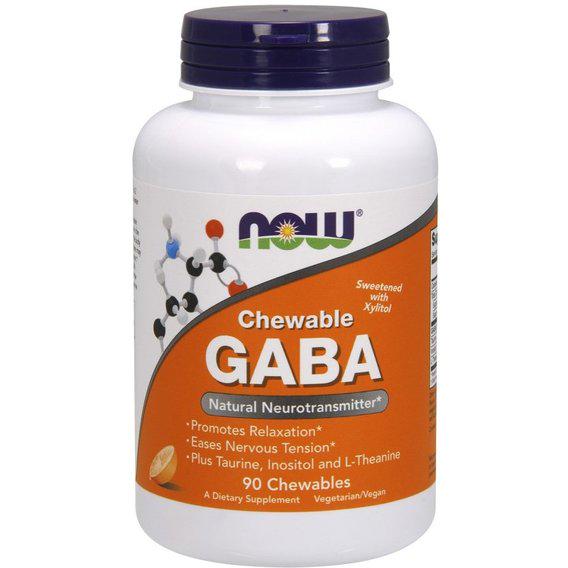 Аминокомплекс NOW Foods GABA 90 Chewables Orange