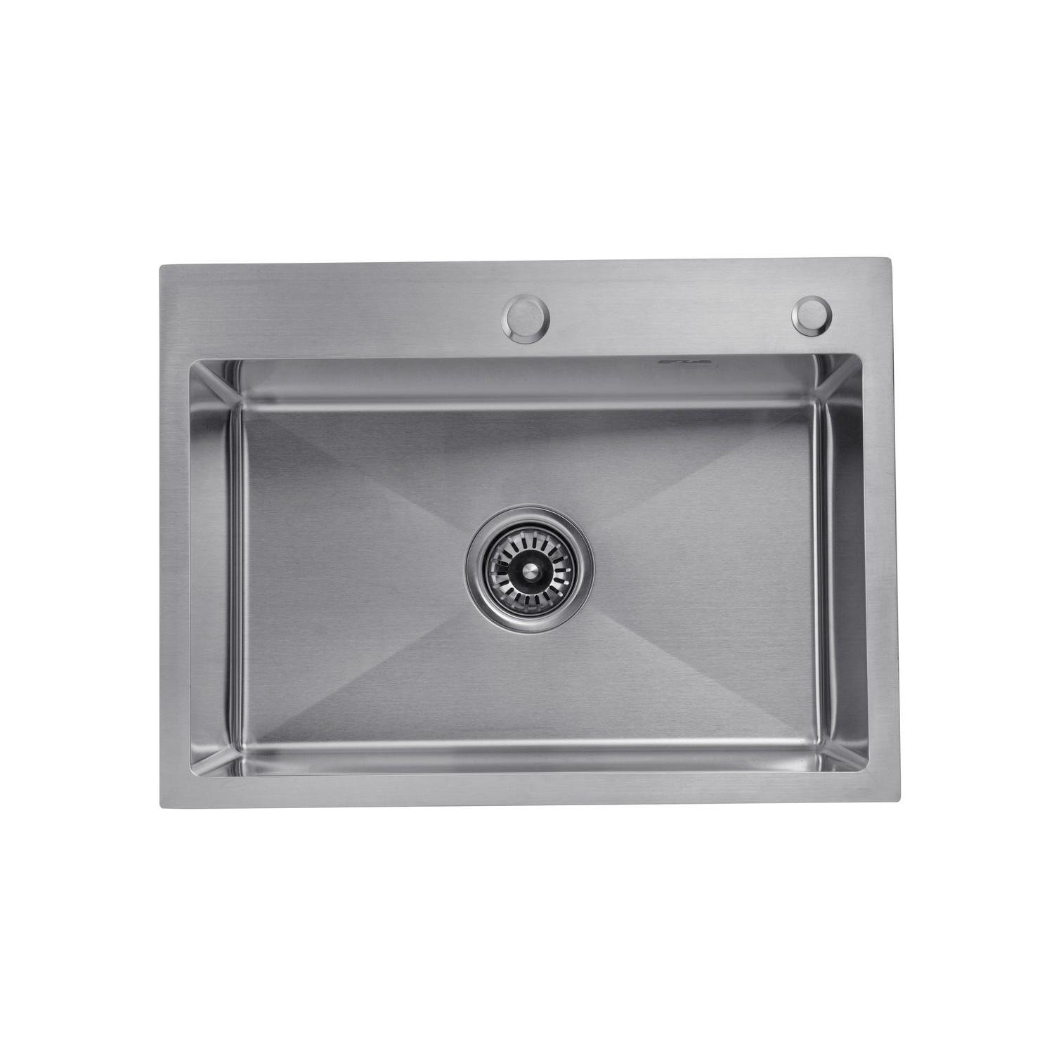ᐉ Мойка кухонная Kroner CV022801 прямоугольная из нержавеющей стали ...